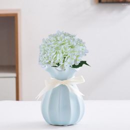 Decorative Flowers Pretty Artificial Hydrangea Wide Application Fake Flower Not Withered Arrangement Faux Stems