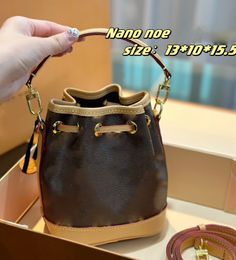 5A+ luxurys bucket bag designer bucket bag shoulder bag designer woman high quality vintage chains handbags Crossbody designer handbag Genuine Leather 13x10x15.5cm