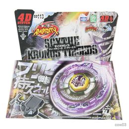 4D Beyblades B-X TOUPIE BURST BEYBLADE SPINNING TOP METAL FUSION BB113 4D SCYTHE KRONOS T125EDS With LAUNCHER PACK For Children Toys R230712
