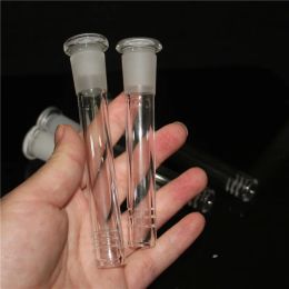 holesale Hookah Diffused Glass Bong Downstem Replacement 18mm 14mm Slitted Down Stem Diffuser Slider 3 inch-6 inch for Beaker Straight