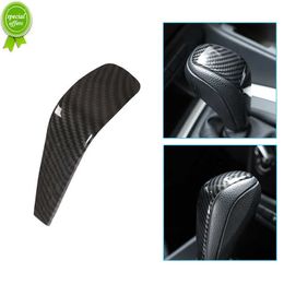 Car Gear Shift Knob Cover Decor Carbon Fibre Style Car Interior Shift Knob Shell Sticker for BMW 3 Series E90 E91 E93 2005-2012