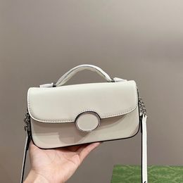 Messenger Bag Crossbody Handbag Women Shoulder Bags Silver Hardware Fashion Letter Internal Zipper Pocket Real Leather Wallet Ladies Handbags