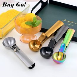 Ice Cream Tools 12PCS Scoops Stacks Stainless Steel Digger NonStick Fruit Ball Maker Watermelon Spoon Tool 230711