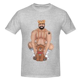 Men's T-Shirts Fashion T-shirt Leisure Daddy Bear Barebeef Gaybear Gayart Gay Pride LGBT T Shirt Harajuku Streetwear Cotton Graphics Tops Tees