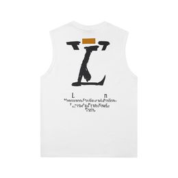 Designer T-Shirts Mens Luxury Shirts Womens Round Neck Sleeveless Casual Designers Letter Print Polos Hip Hop Summer Clothes Tees CXD2307128