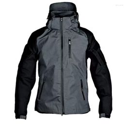 Men's Jackets Jacket Multi Pocket Military Army Combat Training Outdoor Sports Warm Hooded Zipper Sweatshirt