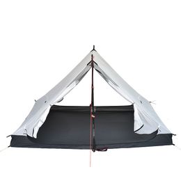 Tents and Shelters T zipper internal opening version Lanshan 2 Two person 3 Season 4 bathtub tent 230711