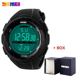 SKMEI Sport Digital Men's Watches Fashion Alarm Clock Military Outdoor Waterproof Electronic Wristwatches 1025 Reloj Hombre
