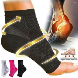 Sports Socks Men Outdoor Anti Fatigue Elastic Compress Ankle Bandage Brace Foot Angel Protector