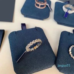 Designers Ring Fashion Diamond Rings Womens Jewelry Temperament lady Silvery Diamond jewelrys gift