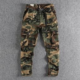 Men's Pants 2023 Camouflage Work Casual Three-dimensional Pocket Trend Four Seasons Youth Trousers 121