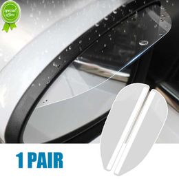 1 Pair Car Mirror Visor Guards Scratch-proof Anti-glare Visors Auto Rearview Mirror Rain Eyebrow Protector Clear Car Accessories