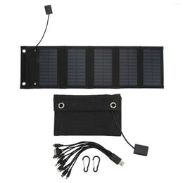 All Terrain Wheels Solar Panel Folding Pack Anti Oxidation With USB Cable For Surveillance Cameras Laptops