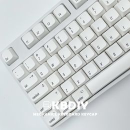 Keyboards KBDiy XDA Profile PBT Keycaps 137 Keys Set For Apple MAC ISO Cherry MX Japanese White Keycap DIY Custom Mechanical Keyboard 230712