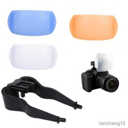 Flash Diffusers NEW 3 Colour 3 in 1 Pop-Up Flash Diffuser Cover for Canon Nikon Pentax Kodak DSLR SLR Flash Bounce Diffuser Cover R230712