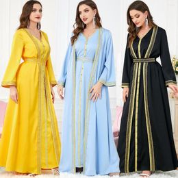 Ethnic Clothing Muslim Abayas For Women Middle East Arab Dubai Abaya Women's Suit Dress European And American Loose Robe