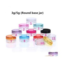 Packing Bottles 3G 5G Plastic Containers Jar Box Transparent Bottle Empty Cosmetic Cream Jars L 5Ml Container Drop Delivery Office S Dhslq