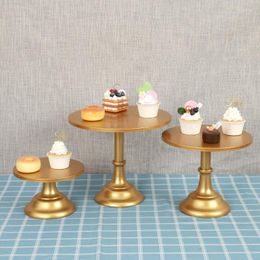 Plates 3pcs Iron Birthday Tray Home Party Display Stand Wedding Decoration Wrought Dessert Fudge Desktop Afternoon