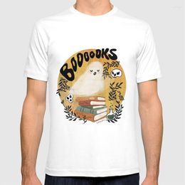 Men's T Shirts Spooky Book Lover Shirt Ghost Books Bookworm Creepy Cute Witchy Autumn Witch Haunted