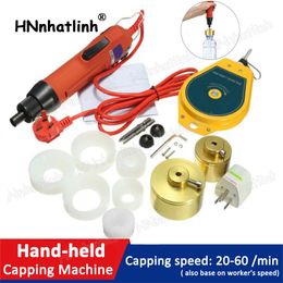 SG-1550 Portable HandHeld Electric Bottle Capping Machine Automatic With Security Ring Plastic Bottle Capper Capping Tool (10-50MM)