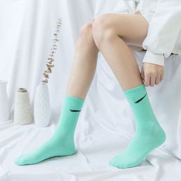 Women socks grip socks soccer designer Socks high quality Breathable soft sock Letter N K Print fashion sport sock 12 Colour cotton top Sock