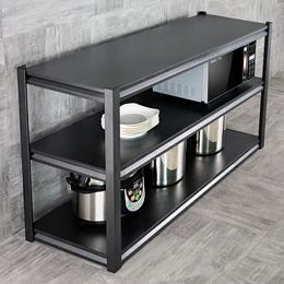 Retail wholesale 5 layers of wheeled stainless steel heat resistant baking paint kitchen shelves floor to ceiling multilayer microwave shelves wheeled storage