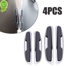 4pcs Car Door Edge Guard Strip Stickers Auto Door Handle Anti-collision Protector Strips Grey / White Car Decoration Accessories