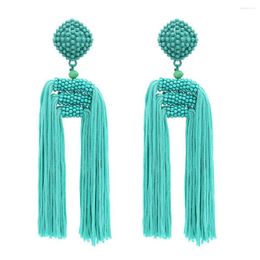 Dangle Earrings 2023 Bohemian Tassel Personalised Fashion Rice Bead Wholesale Set