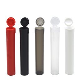 Pre roll Tube packaging plastic smoking tubes 110mm preroll doob tube joint holder cones with lid Hand Cigarette Maker