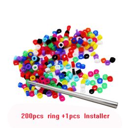 Other Bird Supplies 200 pcs Ring Leg Bands for Parrot Finch Canary Gouldian diameter m 4mm 5mm foot Color random delivery 230711