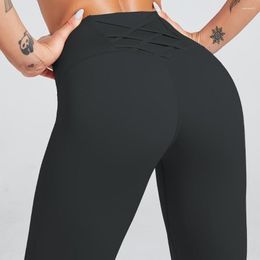 Women's Leggings Trouser Belt Cross Fit Yoga Sports Bottom Pencil Pants For Women