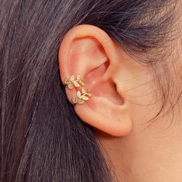 Backs Earrings Ins Metal Leaf Earring Fashion Jewellery Clip For Women 2023 Bulk Wholesale Trend Beach Boho Luxury Gifts Kpop