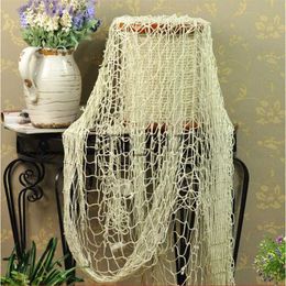 Other Decorative Stickers Wall Hangings Creatove Home The Mediterranean Sea Style Wall Stickers Big Fishing Net Decoration Home Decor High Quality x0712