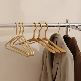 Hangers Racks 5pcs Coat Hanger Solid Aluminium Alloy Storage Rack Modern Household Wardrobe Clothing Organiser Cloth Store Hanging Display Rack 230711