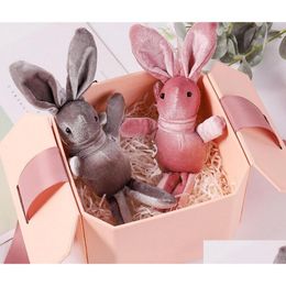 Party Favor Soft Veet Bunny Plush Toy - Perfect Gift Birthday Decor Cake Topper Drop Delivery Home Garden Festive Supplies Ev Dh2Jq