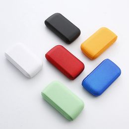 New Style Smoking Colourful ABS Leather Dry Herb Tobacco Cigarette Holder Stash Case Portable Hand Pocket Press Open Type Innovative Storage Box Container DHL