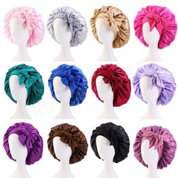 Solid Colour Turban Head Wrap Women Chemo Headscarf Hair Cap Cover Hair Loss Head Lace-up Scarf Wrap Headwear Strech