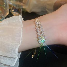 Link Bracelets 2023 Exquisite Korean Wheat Bracelet Simple Temperament Fashion Elegant Ladies Jewellery