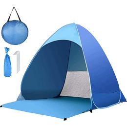 Tents and Shelters Pop up beach tent Awning can accommodate 2-3 people UPF 50UV protection portable camping picnic outdoor tent with handbag 230711