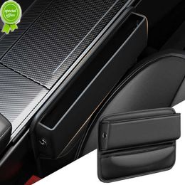 Car Seat Gap Organiser Pu Leather Auto Console Seat Side Crevice Storage Bag for Cellphones Key Gadget Car Accessories Interior