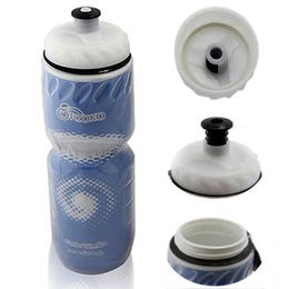 water bottle Cycling City Spray Bicycle Outdoor Riding Bottle PE Double-layer Plastic Cooling Function Water Cup