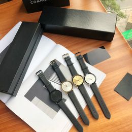 Fashion designer Temperament Wristwatches 5.95mm ultra-thin case and 38mm thin quartz neutral watch