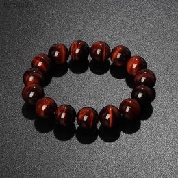 Original Lightning Red Tiger Eye Bracelets Men 616mm Natural Energy Stone Round Beads Bracelets for Women Soul Jewellery Pulsera L230704