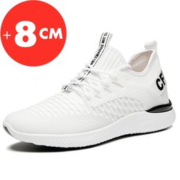 Dress Shoes Sneakers Man Elevator Shoes Height Increase Shoes for Men Insoles 8CM Sports Heightening Shoes Tall Shoes 230711