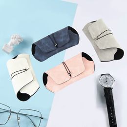 Glasses Cases Bags Sunglasses Holder Glasses Storage Box Portable Sunglasses Organiser Travel Case Glasses Pouch PVC Leather Convenient Protective Clip