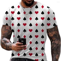 Men's T Shirts Poker Harajuku Oversized Elden Ring Graphic T-Shirt Top Summer Streetwear Koszulki Hombre