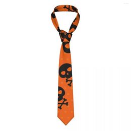 Bow Ties Mens Tie Slim Skinny Halloween Skulls Necktie Fashion Free Style Men Party Wedding