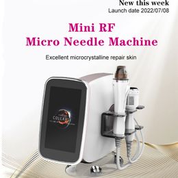 Microneedle Fractional RF Machine 10/25/64/nano Pins Cartridge Wrinkles Stretch Marks Removal Facial Care Body Lifting Acne Scar Removal Skin Tightening