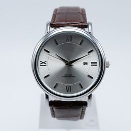 Mens watch watches high quality designer Quartz-Battery luxury waterproof 40mm Leather watch
