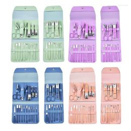 Nail Art Kits Est Colour 16 Tools Stainless Steel Manicure Set Professional Clipper Kit Of Pedicure Nippers Trimmer Cutters